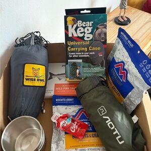 Hiker’s Hammock and Camping Gear Setup